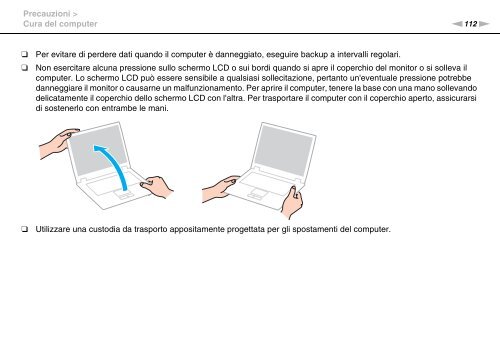 Sony VPCCB3M1E - VPCCB3M1E Mode d'emploi Italien