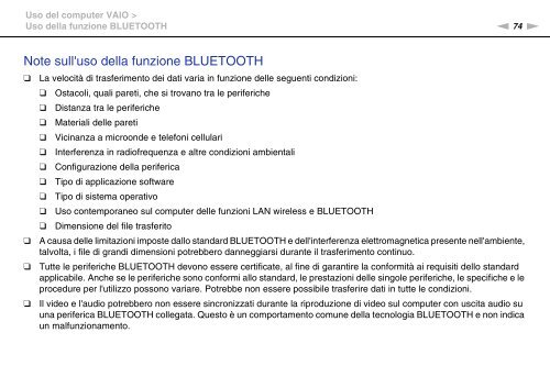 Sony VPCCB3M1E - VPCCB3M1E Mode d'emploi Italien