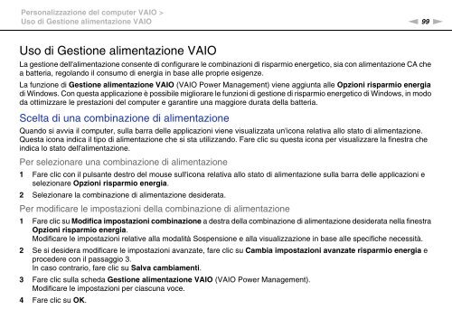 Sony VPCCB3M1E - VPCCB3M1E Mode d'emploi Italien