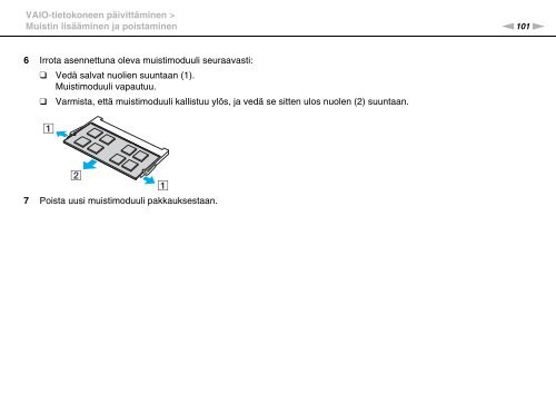 Sony VPCCB3M1E - VPCCB3M1E Mode d'emploi Finlandais