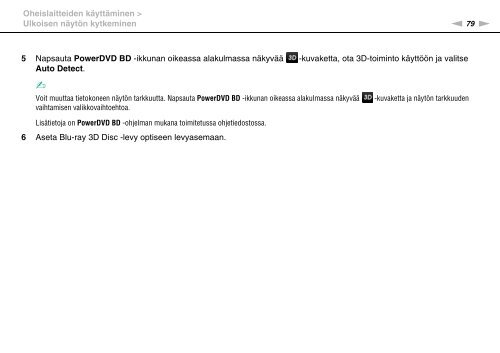 Sony VPCCB3M1E - VPCCB3M1E Mode d'emploi Finlandais