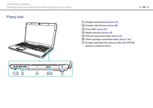 Sony VPCCB3M1E - VPCCB3M1E Mode d'emploi Polonais