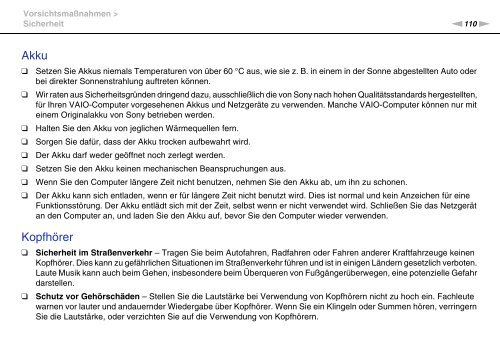 Sony VPCCB3M1E - VPCCB3M1E Mode d'emploi Allemand