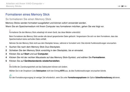 Sony VPCCB3M1E - VPCCB3M1E Mode d'emploi Allemand