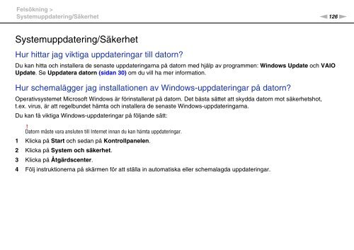 Sony VPCCB3M1E - VPCCB3M1E Mode d'emploi Su&eacute;dois