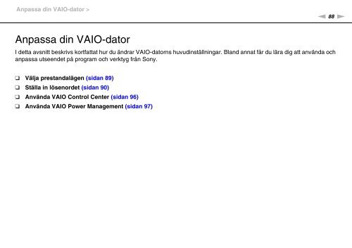 Sony VPCCB3M1E - VPCCB3M1E Mode d'emploi Su&eacute;dois