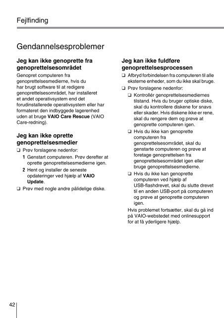 Sony VPCEH2K1E - VPCEH2K1E Guida alla risoluzione dei problemi Finlandese