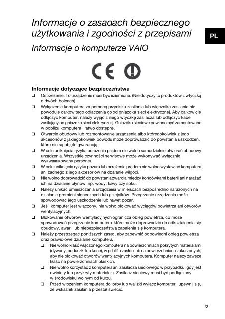 Sony VPCEH2K1E - VPCEH2K1E Documenti garanzia Rumeno