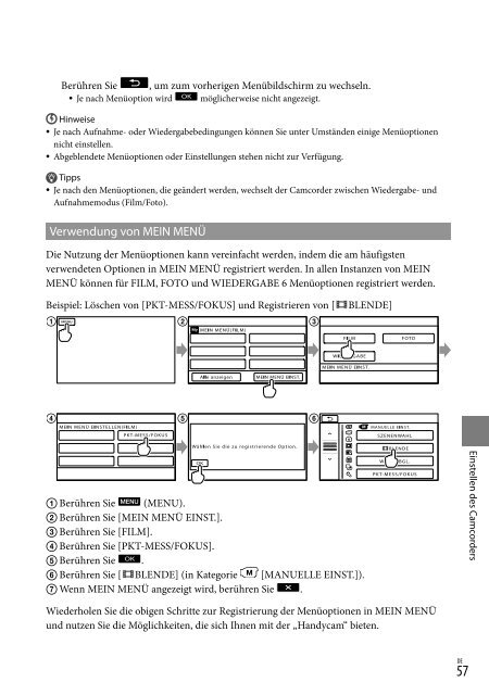 Sony HDR-CX370E - HDR-CX370E Istruzioni per l'uso