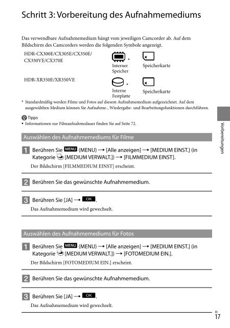 Sony HDR-CX370E - HDR-CX370E Istruzioni per l'uso