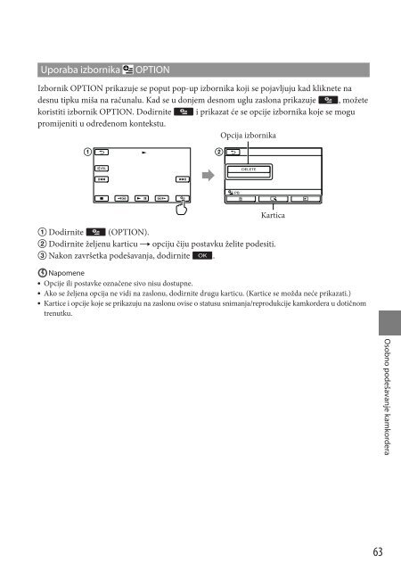 Sony HDR-CX370E - HDR-CX370E Istruzioni per l'uso Croato