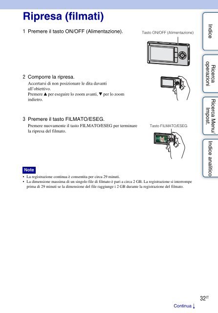 Sony MHS-FS1 - MHS-FS1 Istruzioni per l'uso