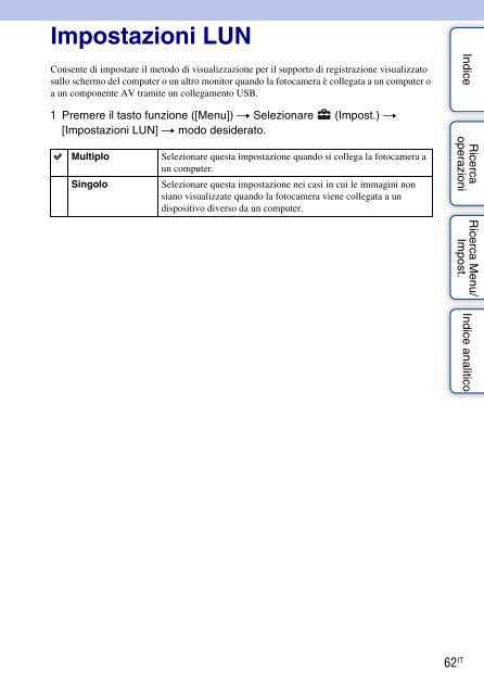 Sony MHS-FS1 - MHS-FS1 Istruzioni per l'uso