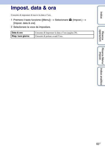 Sony MHS-FS1 - MHS-FS1 Istruzioni per l'uso