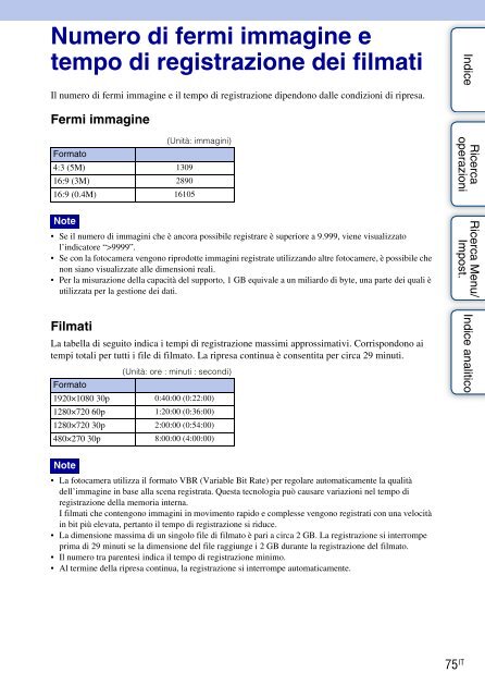 Sony MHS-FS1 - MHS-FS1 Istruzioni per l'uso