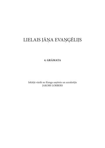 4. lielais jāņa evaņģēlijs.  4 grāmata. 1-263