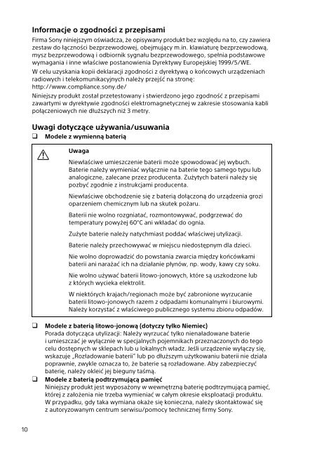 Sony SVS1311M9R - SVS1311M9R Documents de garantie Russe