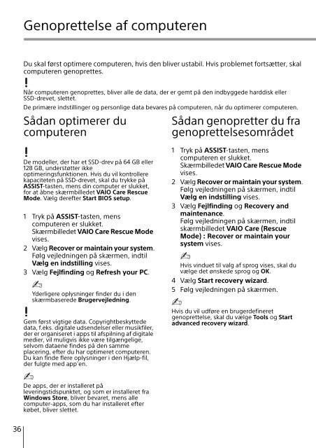 Sony SVE1513O9E - SVE1513O9E Guide de d&eacute;pannage Finlandais