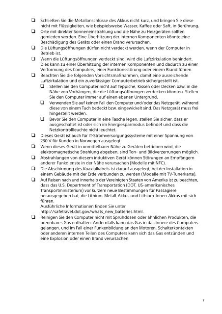 Sony SVE1513O9E - SVE1513O9E Documents de garantie Allemand