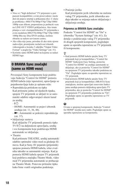 Sony BDP-S760 - BDP-S760 Istruzioni per l'uso Croato