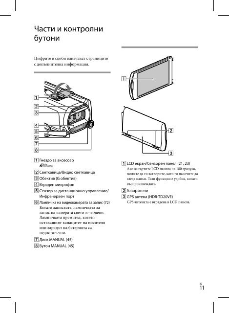 Sony HDR-TD20E - HDR-TD20E Istruzioni per l'uso Bulgaro