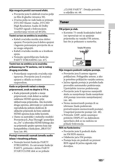 Sony STR-DN840 - STR-DN840 Istruzioni per l'uso Croato