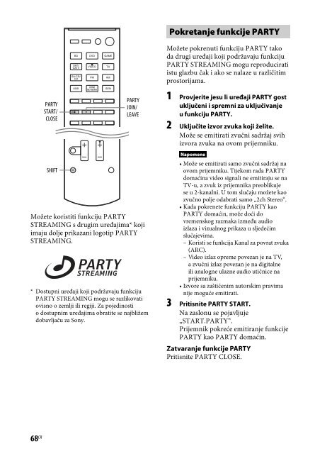 Sony STR-DN840 - STR-DN840 Istruzioni per l'uso Croato