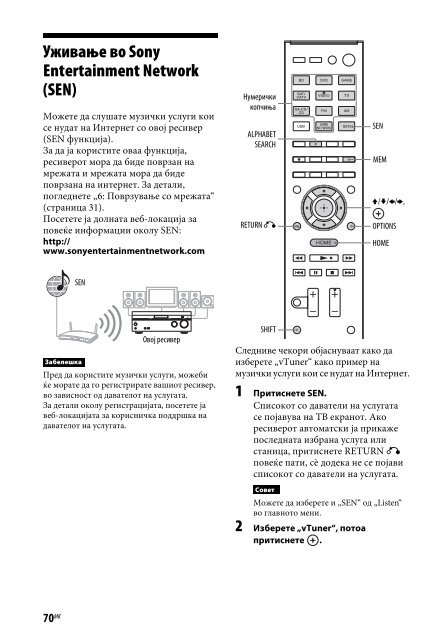 Sony STR-DN840 - STR-DN840 Istruzioni per l'uso Macedone