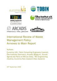 International Review of Waste Management Policy - Department of ...