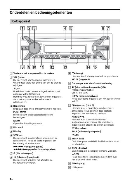 Sony CDX-G1102U - CDX-G1102U Mode d'emploi Fran&ccedil;ais