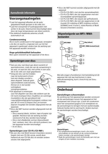 Sony CDX-G1102U - CDX-G1102U Mode d'emploi Anglais