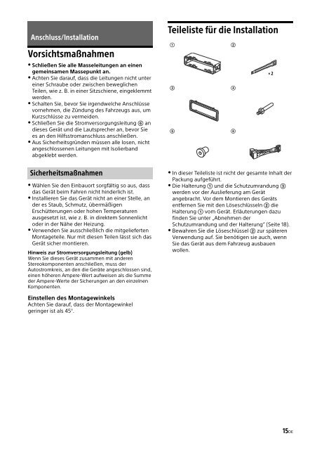 Sony CDX-G1102U - CDX-G1102U Mode d'emploi Italien