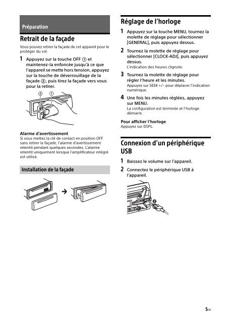 Sony CDX-G1102U - CDX-G1102U Mode d'emploi Italien