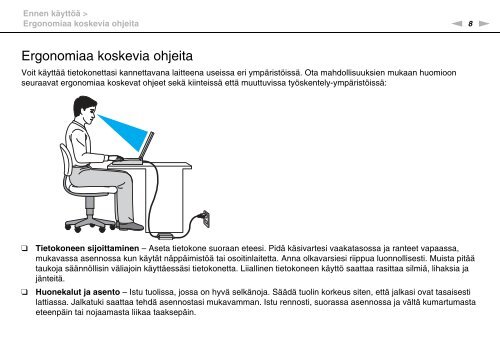 Sony VPCCA3X1R - VPCCA3X1R Mode d'emploi Finlandais