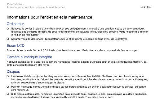 Sony VPCCA3X1R - VPCCA3X1R Mode d'emploi Fran&ccedil;ais