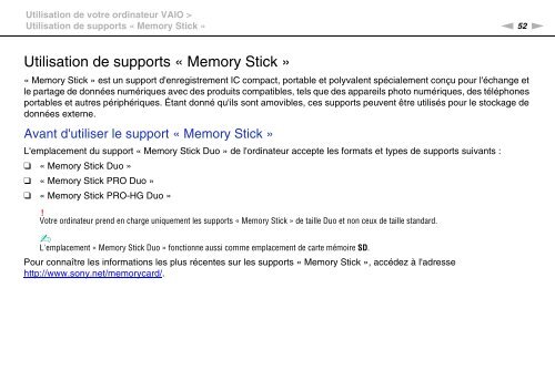 Sony VPCCA3X1R - VPCCA3X1R Mode d'emploi Fran&ccedil;ais