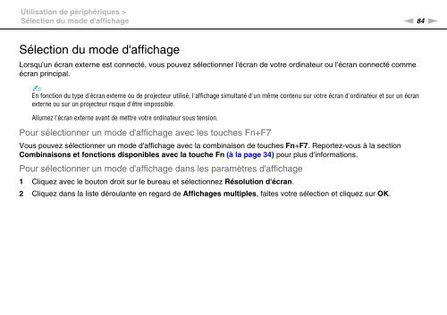 Sony VPCCA3X1R - VPCCA3X1R Mode d'emploi Fran&ccedil;ais