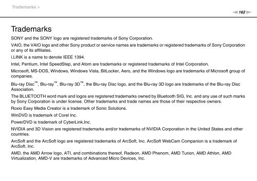 Sony VPCCA3X1R - VPCCA3X1R Mode d'emploi Anglais