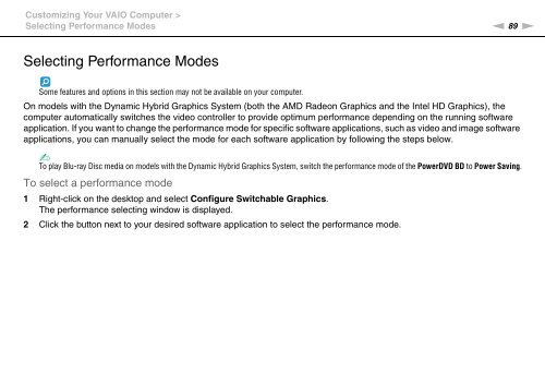 Sony VPCCA3X1R - VPCCA3X1R Mode d'emploi Anglais