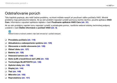 Sony VPCCA3X1R - VPCCA3X1R Mode d'emploi Slovaque