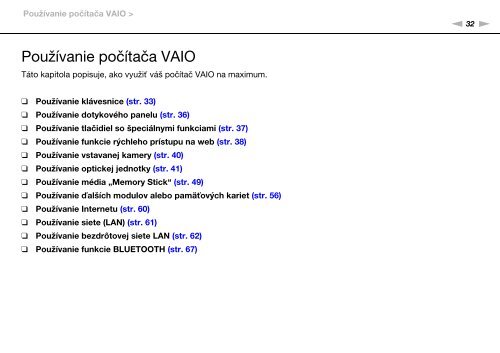 Sony VPCCA3X1R - VPCCA3X1R Mode d'emploi Slovaque