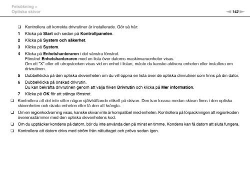 Sony VPCCA3X1R - VPCCA3X1R Mode d'emploi Su&eacute;dois