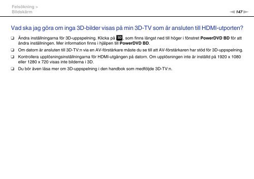 Sony VPCCA3X1R - VPCCA3X1R Mode d'emploi Su&eacute;dois