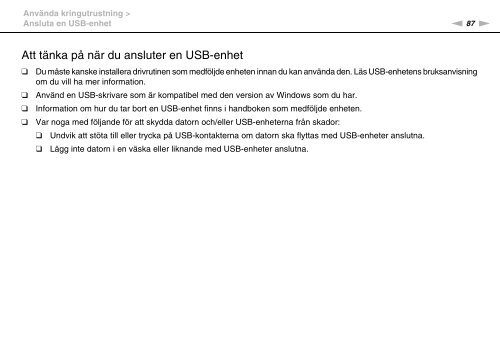 Sony VPCCA3X1R - VPCCA3X1R Mode d'emploi Su&eacute;dois