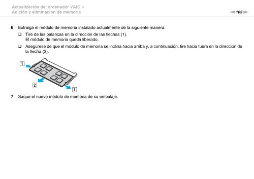 Sony VPCCA3X1R - VPCCA3X1R Mode d'emploi Espagnol