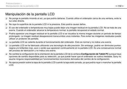 Sony VPCCA3X1R - VPCCA3X1R Mode d'emploi Espagnol