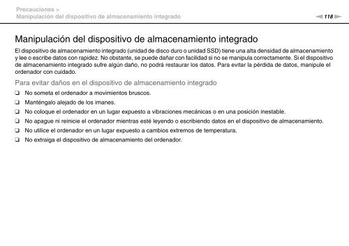 Sony VPCCA3X1R - VPCCA3X1R Mode d'emploi Espagnol