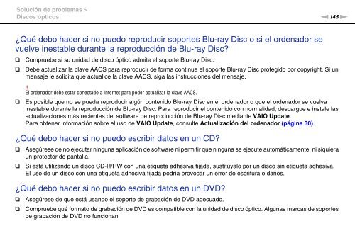 Sony VPCCA3X1R - VPCCA3X1R Mode d'emploi Espagnol