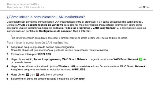 Sony VPCCA3X1R - VPCCA3X1R Mode d'emploi Espagnol