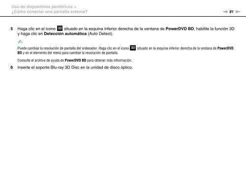 Sony VPCCA3X1R - VPCCA3X1R Mode d'emploi Espagnol